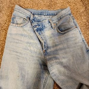 Agolde criss cross jeans